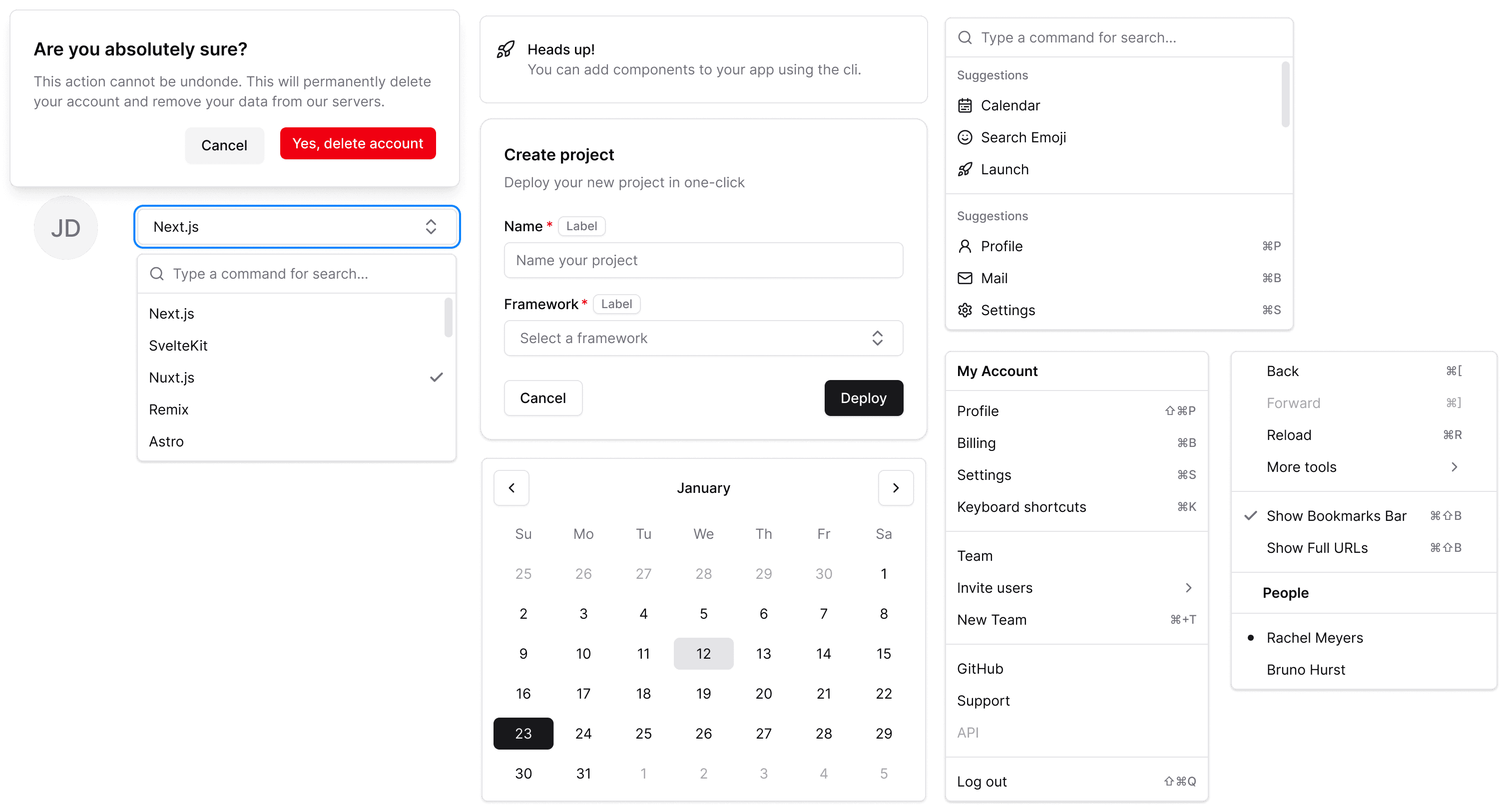 An image displaying various web elements illustrating consistency in design