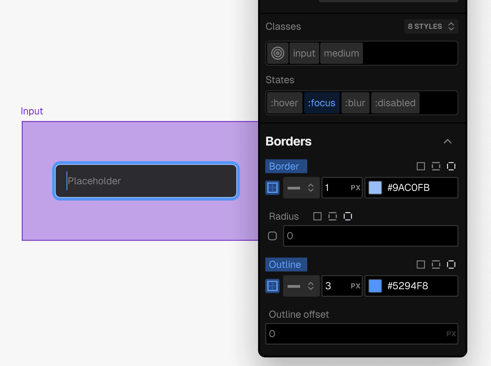 style component state