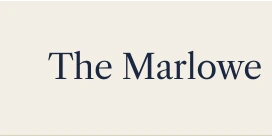 The Marlowe's site bar: the name The Marlowe, with Contact underlined.