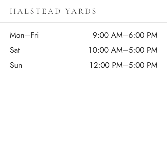 Halstead Yards' office hours